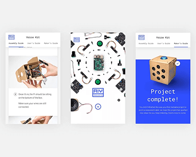 Interactive concept for a maker audience