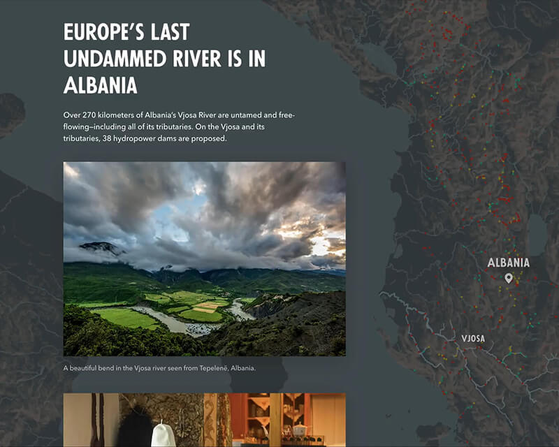 Map based storytelling